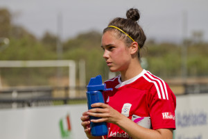 Emma Checker is a highly rated central defender out of Western Australia. Photo: Zee Ko
