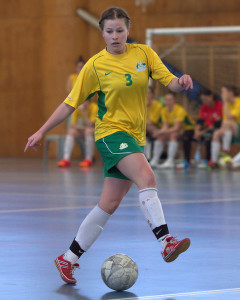 Sarah Richardson in the green and gold. Photo: Veronica Lynch