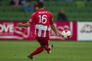 Aziz Behich hasn't reproduced the form from his first stint with Heart. Photo: Live Pixel