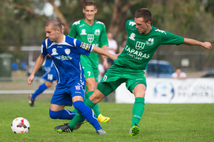 Northcote City FC v Bentleigh Greens SC, NPL Victoria Round 2, 30 March 2014. 