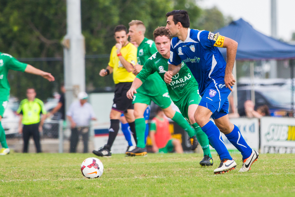 Northcote City FC v Bentleigh Greens SC, NPL Victoria Round 2, 30 March 2014. 