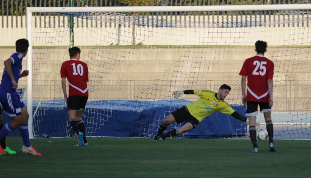 Thomas Simos scores for Box Hill United in a pre-season friendly against South Melbourne FC