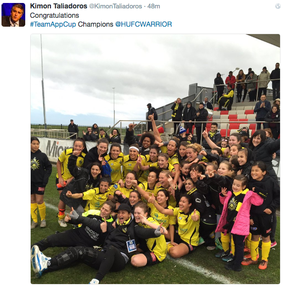 FFV President Kimon Taliadoros was on hand to experience Heidelberg's emphatic victory over FC Bulleen Lions