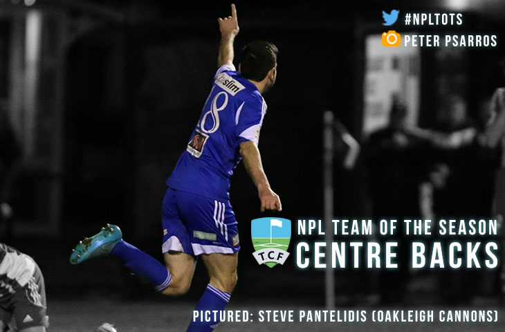NPL Team of the Season Graphic Header Centre Backs - Steve Pantelidis