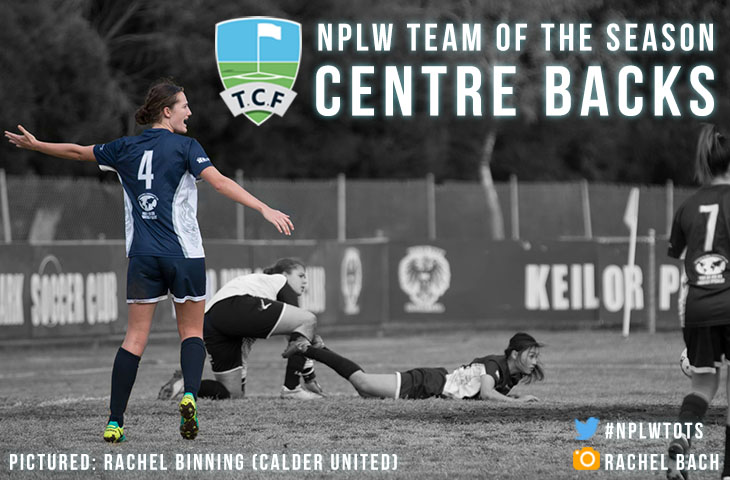 NPLW Team of the Season Graphic Header Centre Backs - Rachel Binning