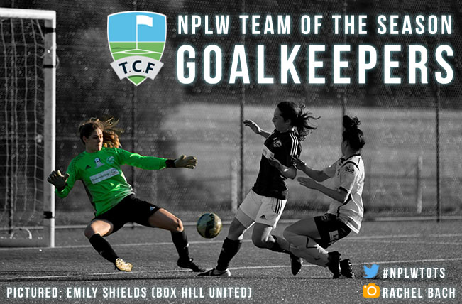 NPLW Team of the Season Graphic Header Goalkeepers - Emily Shields